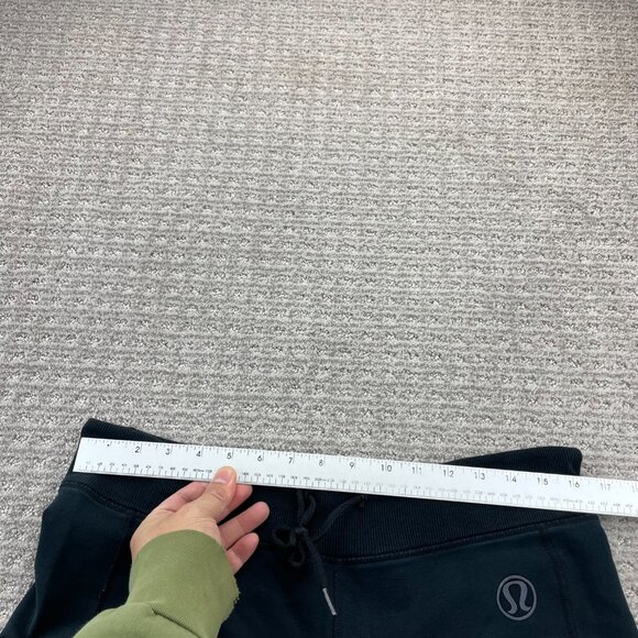 Lululemon Jogging Pants Women Fits XL Black Straight Leg Running Jogging Yoga - Picture 7 of 11